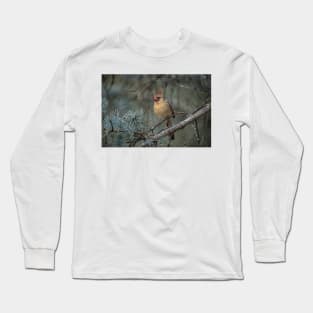 Female Northern Cardinal Long Sleeve T-Shirt